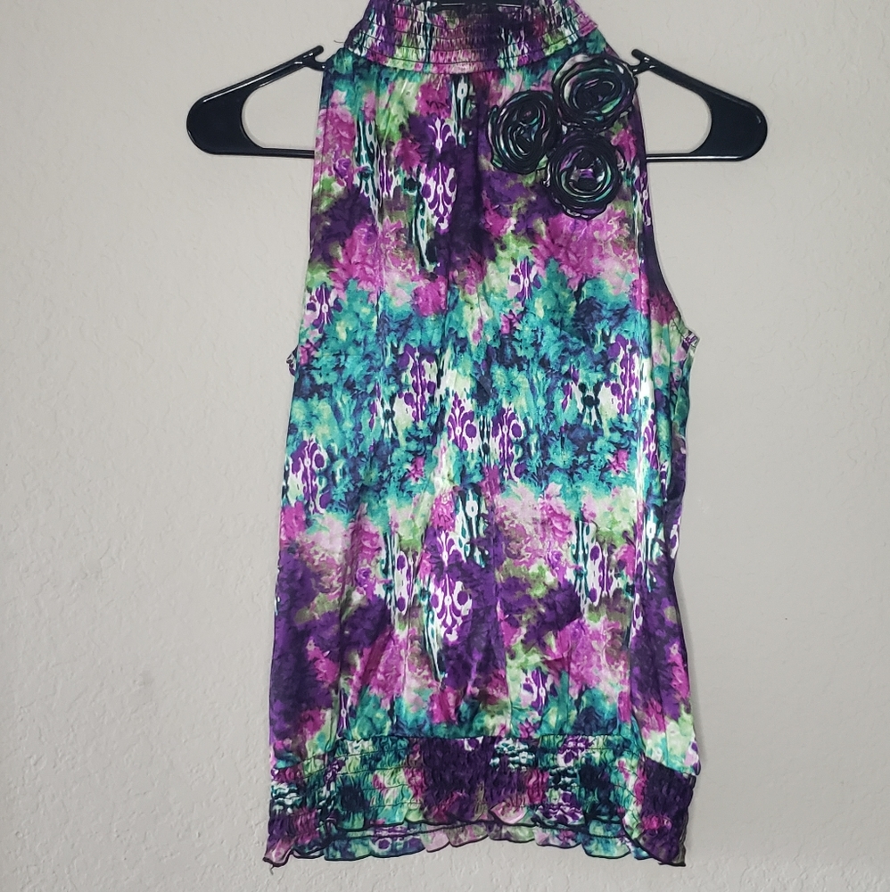 A. Byer Ladies Mosaic Sleevless Top